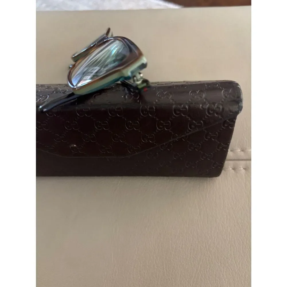 Gucci Women's Eyeglasses GG 3562 LA2 Dark Havana Green Semi Butterfly